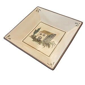 Williams Sonoma Ceramiche Arianna Square Pasta Serving Bowl 13" x 13"